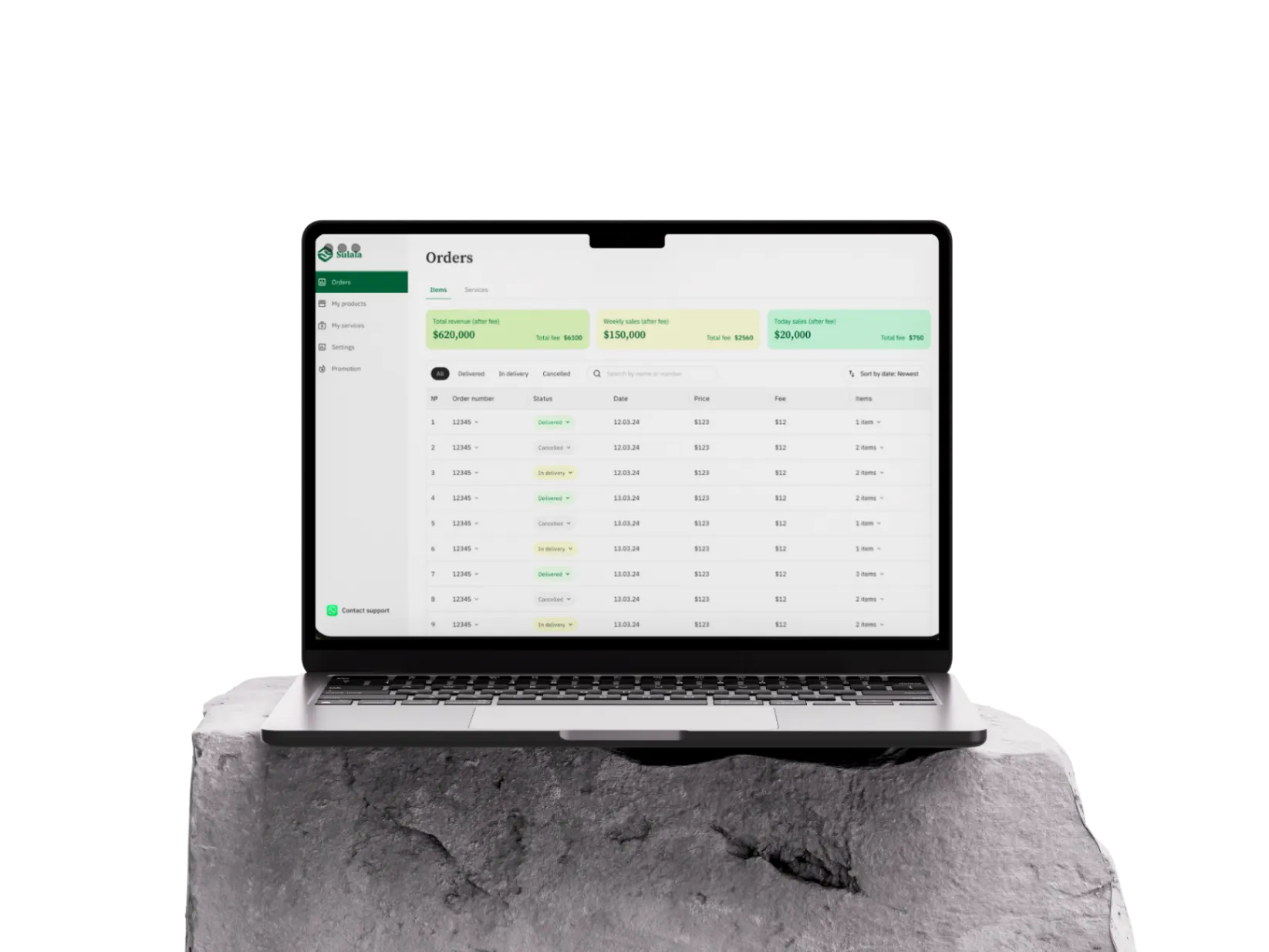 Sulala: AgriTech Logistics — Interface 1