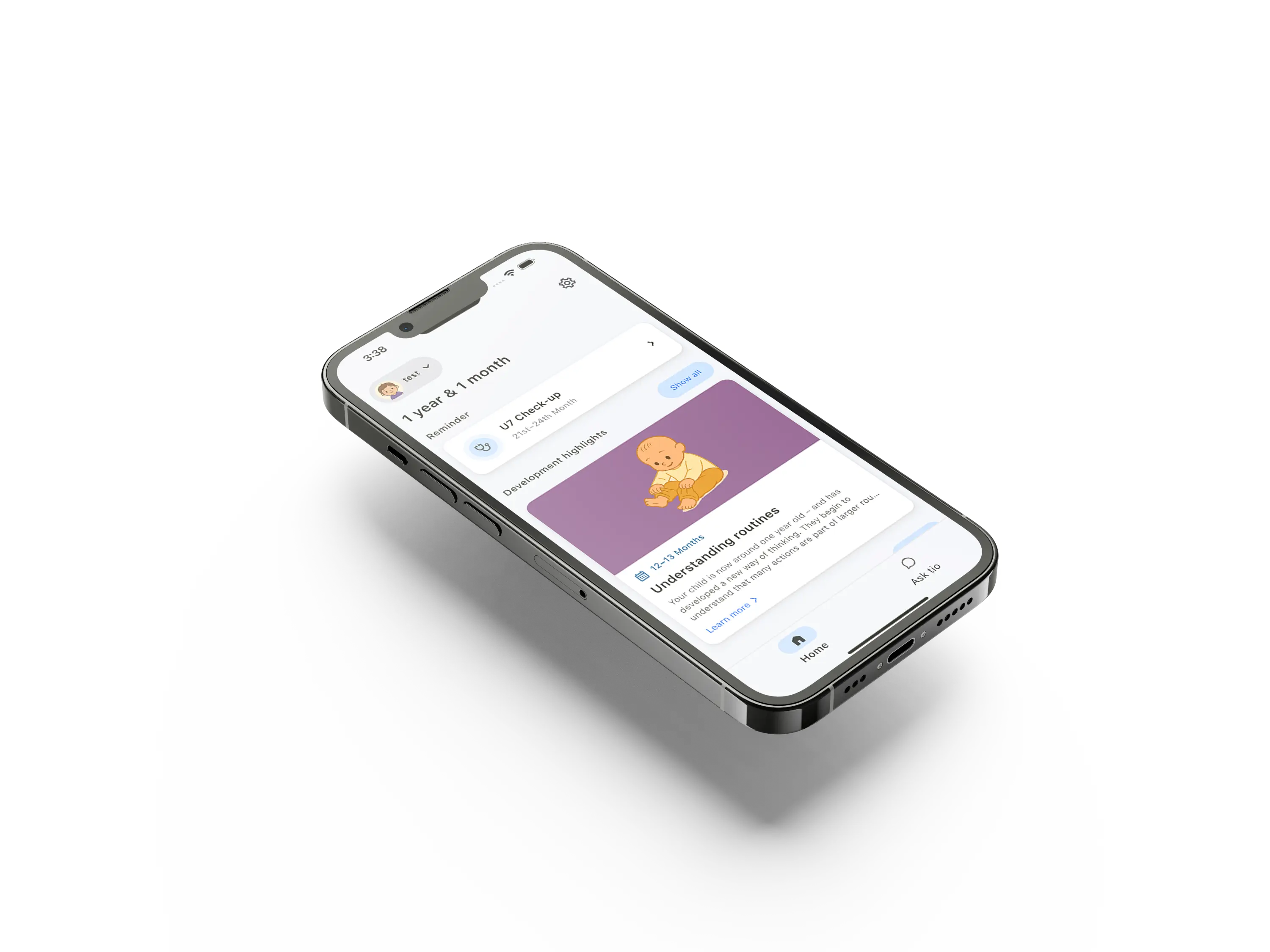 Tio Health: AI Wellness — Interface 1